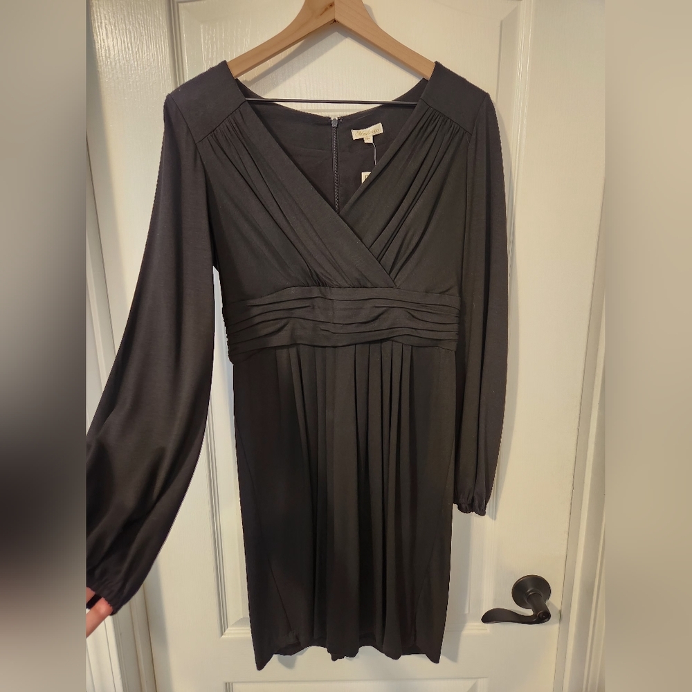 Elegant Black Long Sleeve Dress
